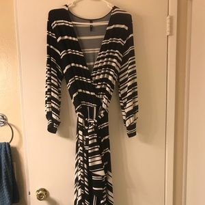 Long sleeved striped dress